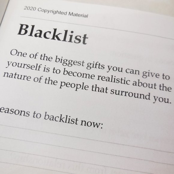 Self-Help Workbook Blacklist Journal Relationship Evoluation NEW - Picture 8 of 10